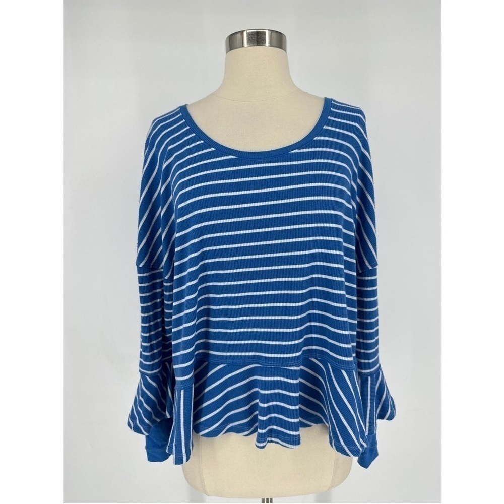 We The Free Striped Long Sleeve Pullover Top